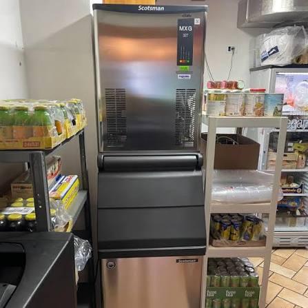 Scotsman-style modular light commercial ice machine, the type Camelback Ice Co. services.